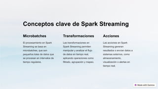Spark Streaming introduccion desarrollo conclusion | PPTX