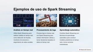 Spark Streaming introduccion desarrollo conclusion | PPTX