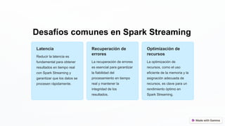 Spark Streaming introduccion desarrollo conclusion | PPTX