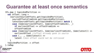 Guarantee at least once semantics
 