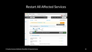 Set the 'spark' queue as the default queue for Spark
© Crea've Commons A.ribu'on-ShareAlike 3.0 Unported License 14
 