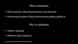 Ques%ons
© Crea've Commons A.ribu'on-ShareAlike 3.0 Unported License 77
 