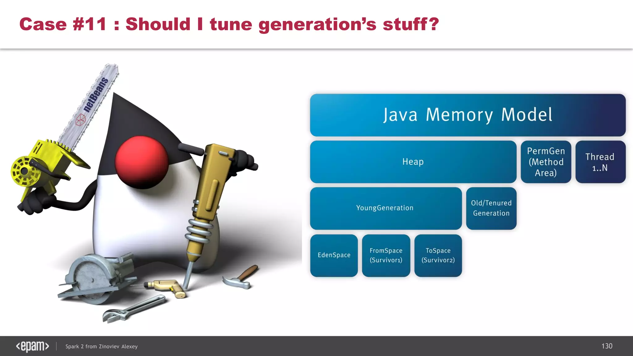 130Spark 2 from Zinoviev Alexey
Case #11 : Should I tune generation’s stuff?
 
