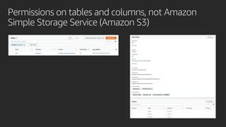 Spark access control on Amazon EMR with AWS Lake Formation | PDF