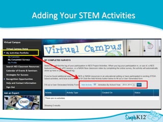 Adding Your STEM Activities
 