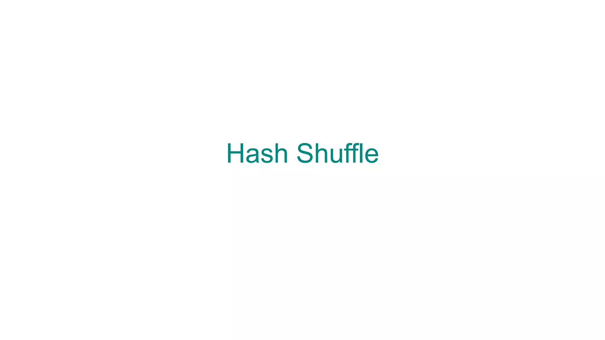 Hash Shuffle
 