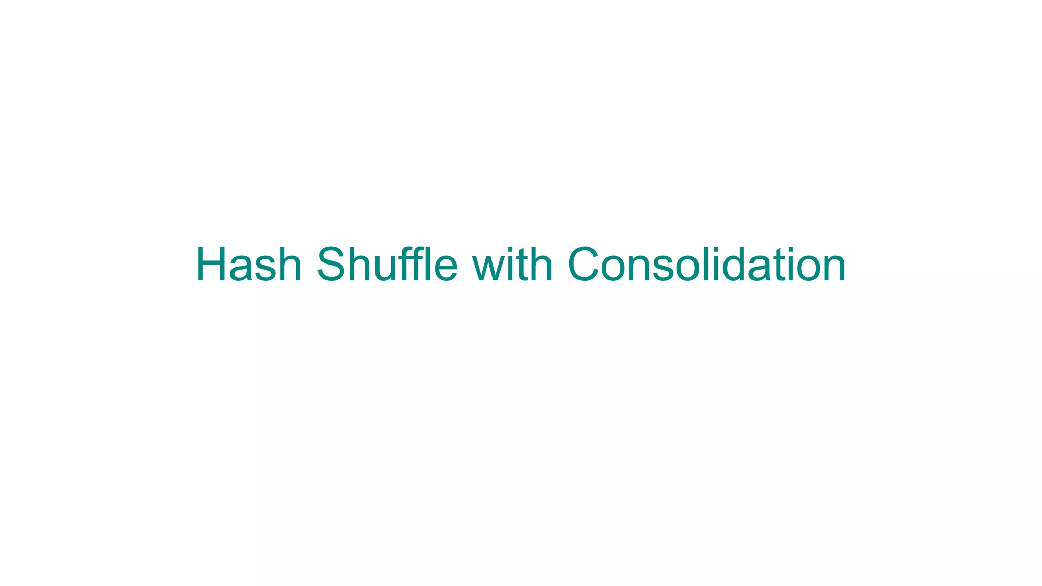 Hash Shuffle with Consolidation
 