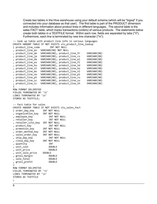 Big Data: Working with Big SQL data from Spark | PDF