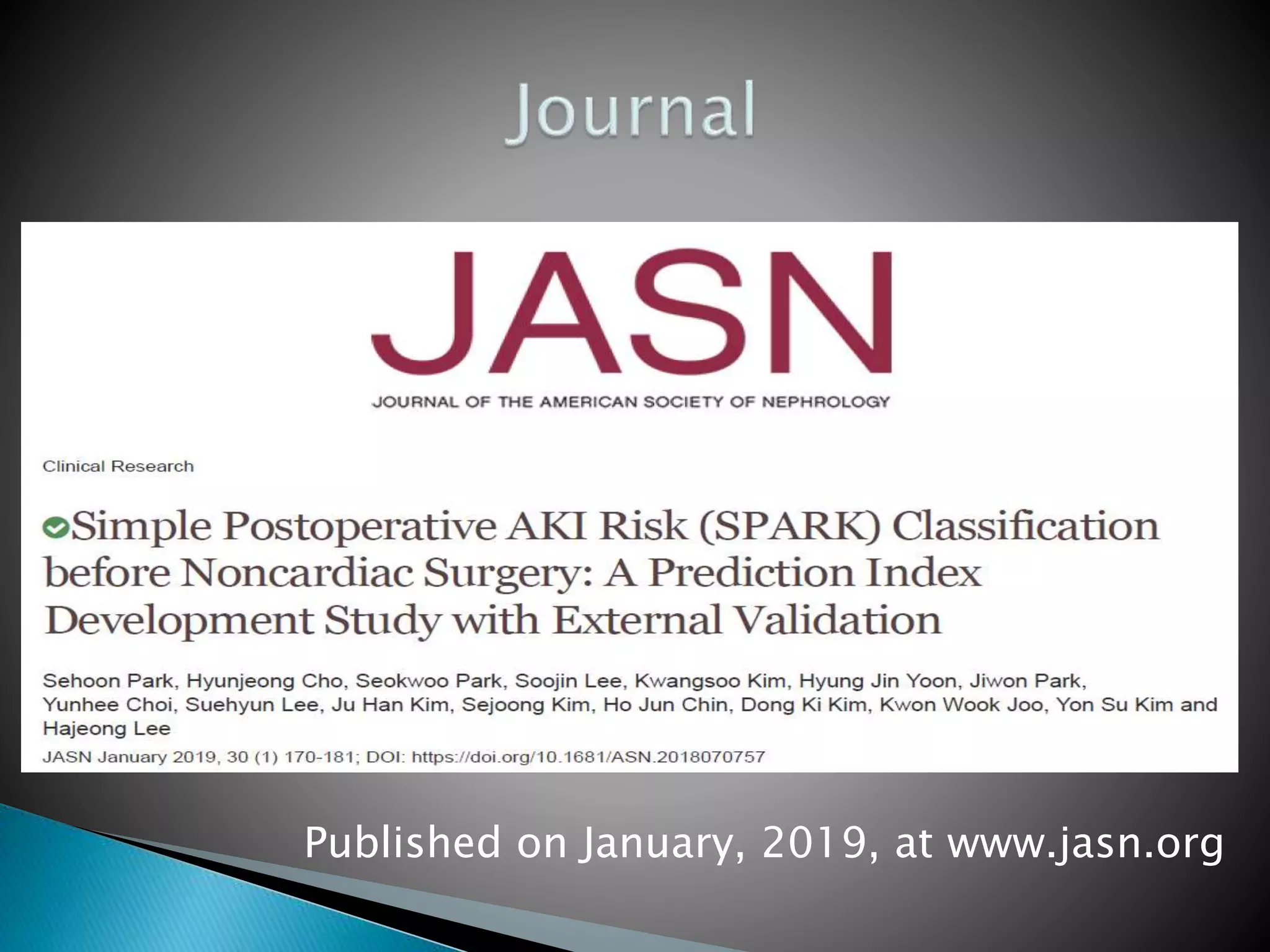 Published on January, 2019, at www.jasn.org
 