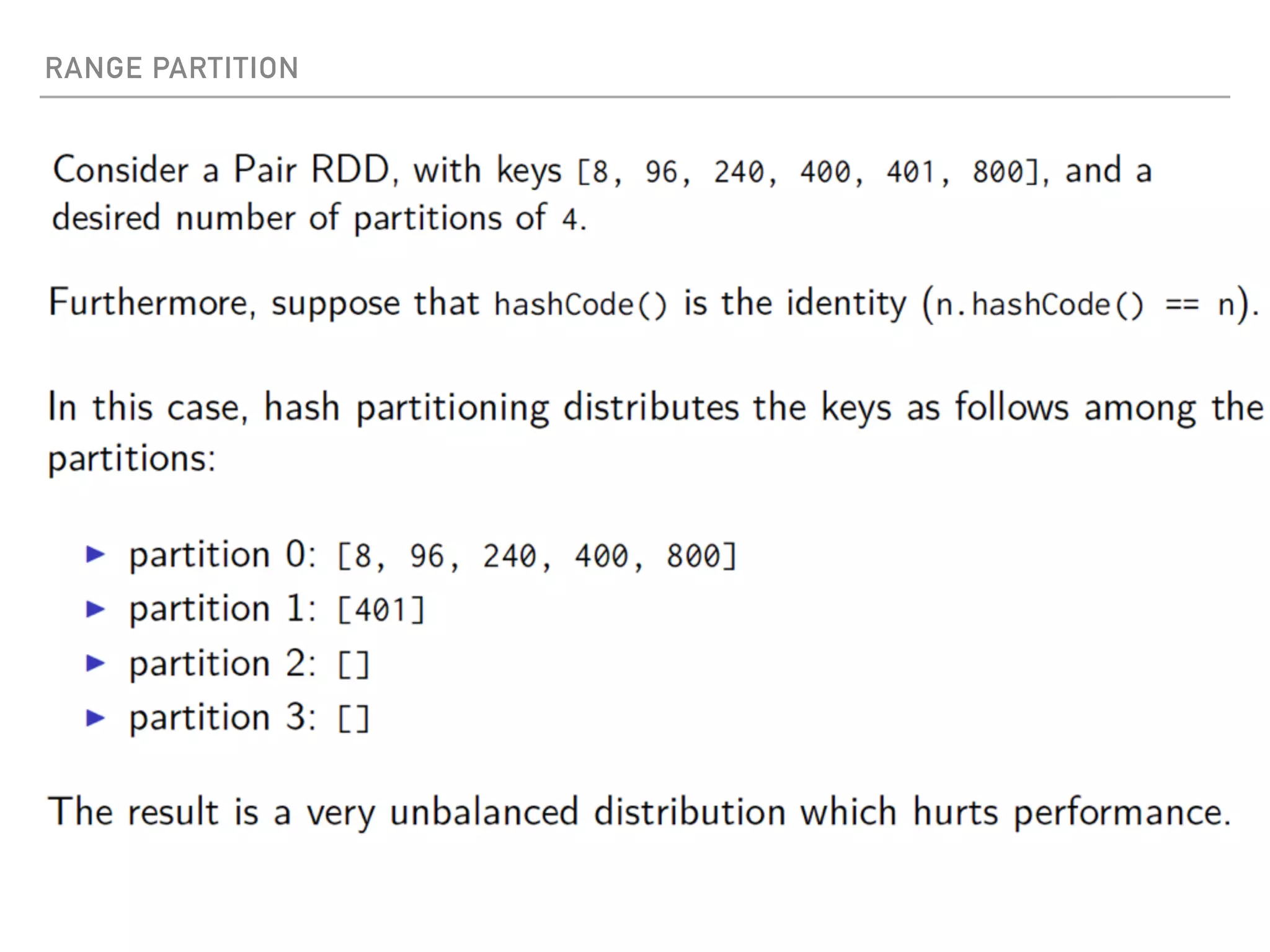 RANGE PARTITION
 