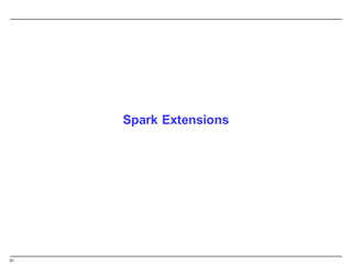 61
Spark  Extensions
 