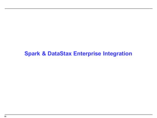 69
Spark  &  DataStax Enterprise  Integration
 