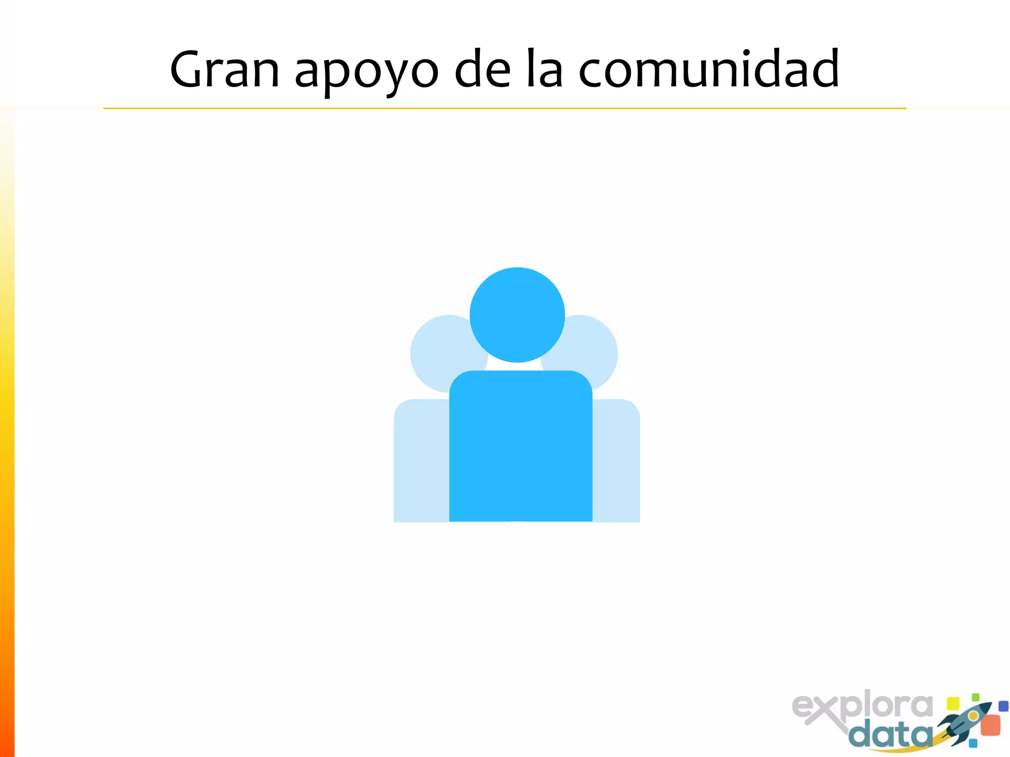 Gran apoyo de la comunidad
 