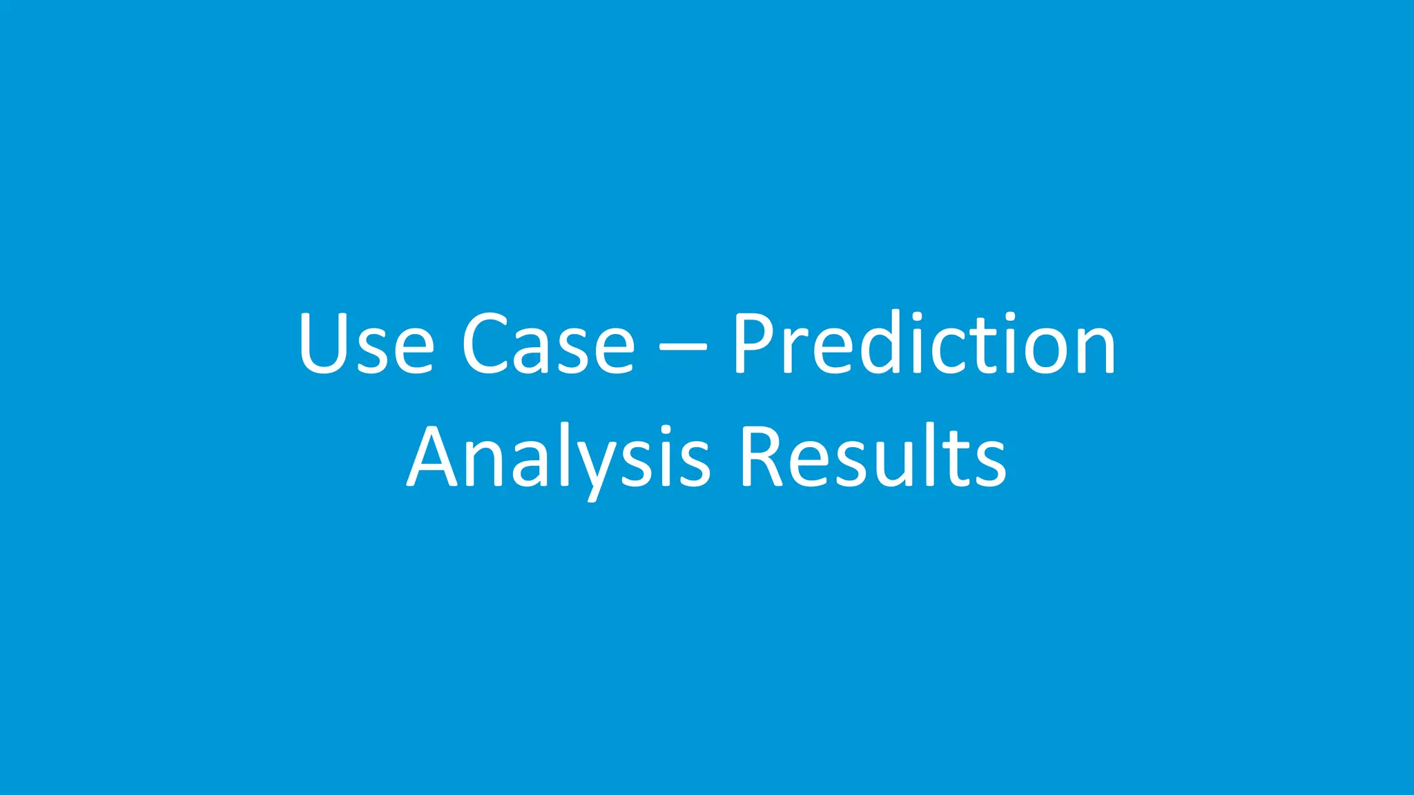 www.edureka.co/apache-spark-scala-trainingEDUREKA SPARK CERTIFICATION TRAINING Use Case – Prediction Analysis Results 