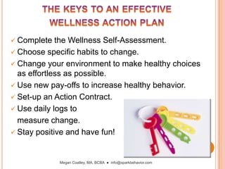 Without immediate, powerful negative consequences, we’ve got no urgent motivation to commit to healthy habits!Megan Coatley, MA, BCBA  ●  info@sparkbehavior.com