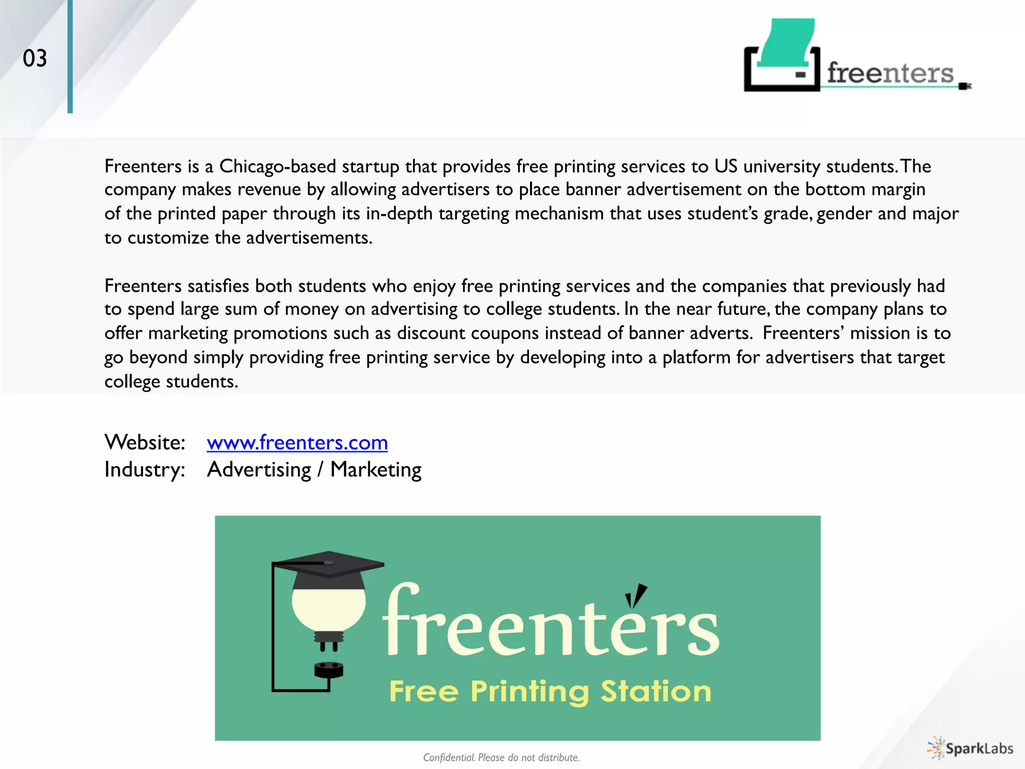 01
1Day1Song is a music recommendation app that introduces one new song to users every day. The company’s 	

mission is to break from the current music industry in Korea dominated by large distribution and 	

entertainment companies, and to help users enjoy a bigger variety of music by discovering hidden jewels in 	

the music industry.The service allows users to identify and understand the music better by introducing 	

personal stories behind songs and artists. Its recommendation system is solely based on musicality, season, 	

social issue and weather. It does not incorporate the artist’s personal connections. Once a month, there is 	

a special service called ‘Blind Test’ which lets users to simply concentrate on the music by hiding the name 	

of the artist and the song.The company plans to expand to other Asian markets and later to global markets.	

	

Website: 	

www.facebook.com/1day1songapp	

Industry: 	

Music Curation	

 
