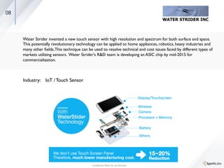 04
N.thing is committed to developing innovative IoT products that are designed to improve the quality of food 	

consumption. N.thing's ﬁrst product, Planty, is an internet connected herb pot that introduces a new smart 	

way of living. It provides innovative and smart gardening experience to users through functions such as giving 	

water remotely, analyzing data and user behavior collected from the device. Users can gain access to 	

agricultural data and gardening community on the mobile application, which is automatically and wirelessly 	

connected to the herb pot. N.thing aims to step beyond the out-of-date agricultural technology.	

Website: 	

nthing.net/life 	

Industry: 	

IoT / Agriculture	

Conﬁdential. Please do not distribute.	

 