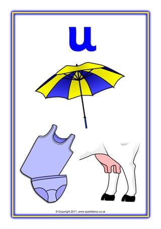 © Copyright 2011, www.sparklebox.co.uk
u
 