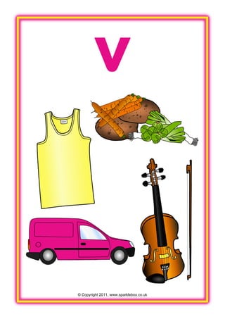 © Copyright 2011, www.sparklebox.co.uk
v
 