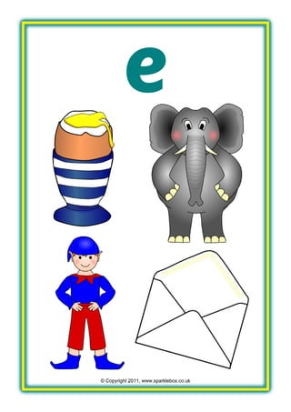 © Copyright 2011, www.sparklebox.co.uk
e
 