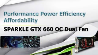 SPARKLE GTX 660 OC Dual Fan
 