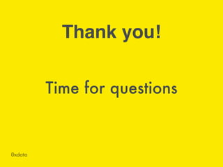 Time for questions
Thank you!
 
