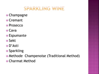 Understanding Sparkling wines | PPTX