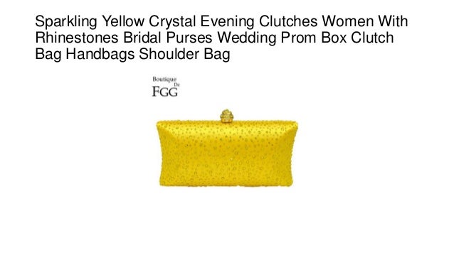 yellow clutch bags for weddings