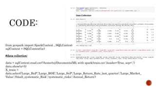 Spark machine learning | PPTX
