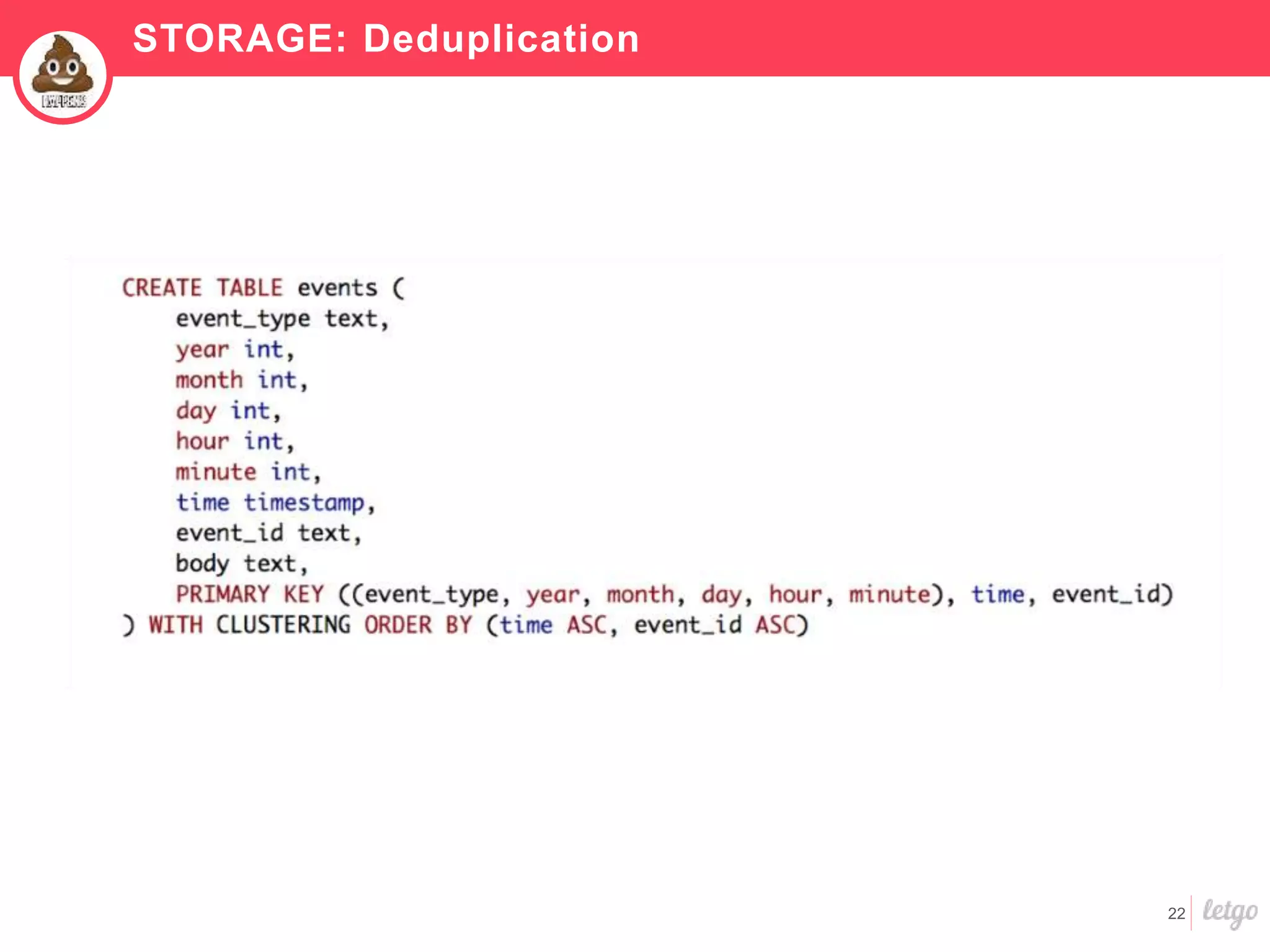 22
STORAGE: Deduplication
 