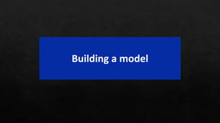 Building a model
 