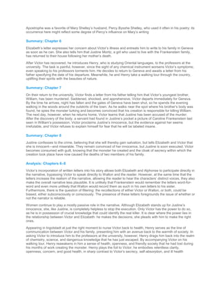 Sparknotes For Frankenstein