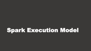 Spark Execution Model
 