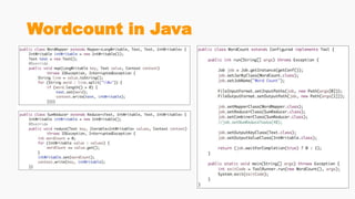 Wordcount in Java
 