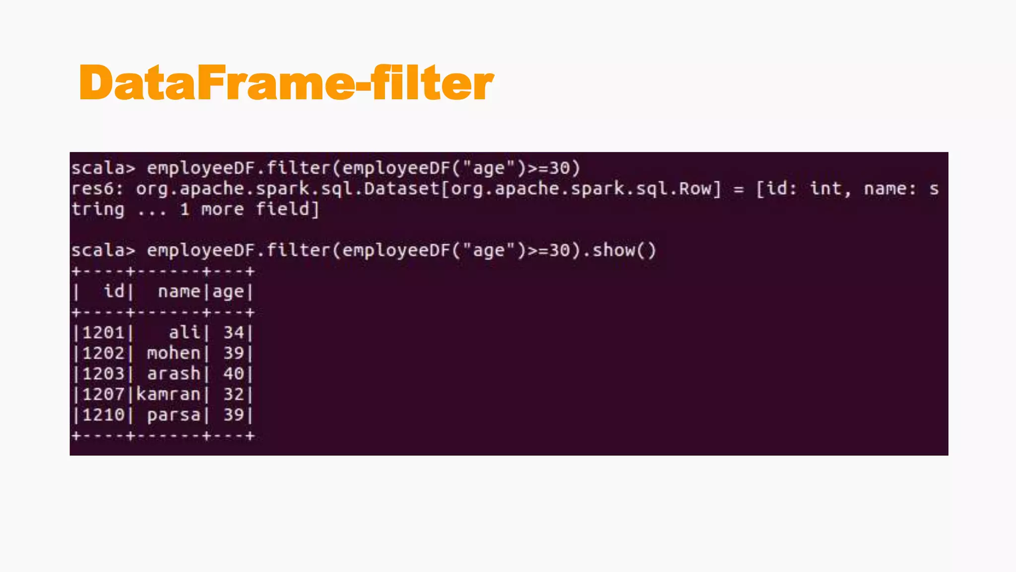 DataFrame-filter
 