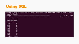 Using SQL
 