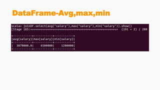 DataFrame-Avg,max,min
 