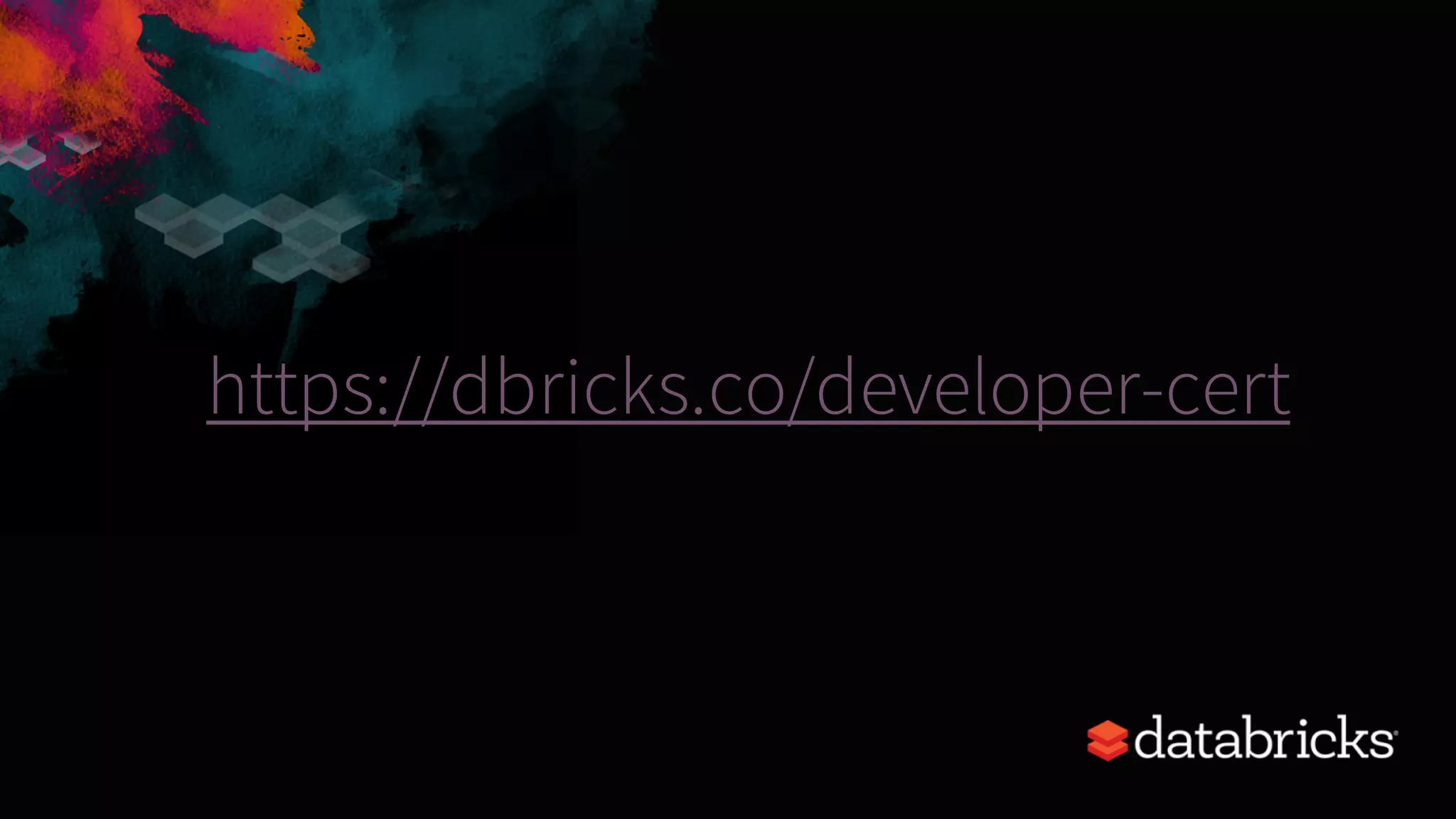 https://dbricks.co/developer-cert 