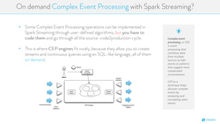 Strtio Spark Streaming + Siddhi CEP Engine | PDF