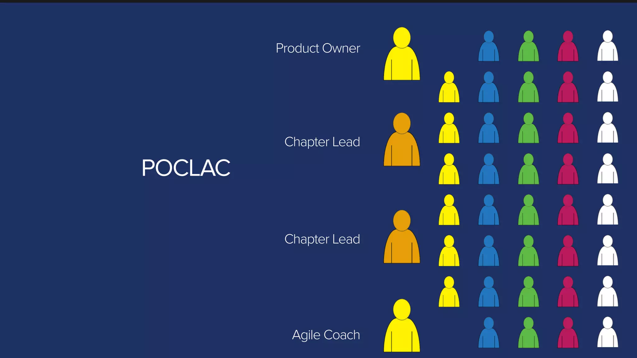 Product Owner
Agile Coach
Chapter Lead
Chapter Lead
POCLAC
 