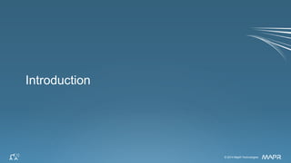 © 2014 MapR Technologies 2© 2014 MapR Technologies
Introduction
 