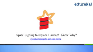 Spark is going to replace Hadoop! Know Why?
www.edureka.co/apache-spark-scala-training
 