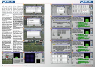 82
83
81
84
85
93
94
95
88
89
9080
87
91
92
86
76 77TELE-audiovision International — The World‘s Leading Digital TV Industry Publication — 03-04/2015 — www.TELE-audiovision.com www.TELE-audiovision.com — 03-04/2015 — TELE-audiovision International — 全球发行量最大的数字电视杂志
DVB-S
Measurement
80. Even though the signal was
very weak we were able to watch
the live feed of this football
transmission. Note how narrow
the transponder’s bandwidth is
in the spectrum.
81. This transponder only carries
a single channel, and obviously
the Spaun Sparos 711 is able to
display all available details.
82. Technicians who take care
of head-ends need to be able to
look up all PID values.
83. The Spaun Sparos 711 is able
to present the entire content of
the Network Information Table
(NIT). Unfortunately, many
providers don’t put a lot of
effort into correctly entering all
required details, even though we
generally believe this to be an
important function.
84. Here we can see children
playing football. This feed comes
with PAL resolution and MPEG-2
compression.
85. It goes without saying that
the Spaun Sparos 711can pre-
sent a constellation diagram for
all supported modulations. Here
we can see the constellation
diagram of the less-than-perfect
transponder with the live feed.
Transponder Lists
86. If you want to create a new
transponder list it is best to
launch a transponder search.
Give an appropriate name to
the list or use the default name
AUTOSET.
87. The name can easily be
edited thanks to the virtual key-
board on the touchscreen.
88. If required, additional
parameters (e.g. for the correct
addressing of multiswitches)
can be entered before the search
starts.
89. All detected parameters can
be manually edited at any time.
Here we enter the correct satel-
lite name.
90. The transponder list logic is
easy to follow: On the one hand
there is a library for up to 1000
transponders. All transponders
that are found in a search are
added to this library. In addition,
there are lists, with each additi-
onal search creating a dedicated
list. Those lists can be edited in
case you want to delete existing
transponders or add transpon-
ders from the library. The type of
modulation does not matter here
at all. Parameters of individual
transponders can be edited in
the library.
91. Lists that are set up this way
can then be used for automatic
measurement protocols.
Attenuators
92. The Spaun Sparos 711 is
perfectly suited for testing
attenuators. First, we measured
a DVB-C transponder without
attenuator.
93. Next, we connected the first
5 dB attenuator, which caused
the signal level to decrease
from 71.5 dBμV to 69.1 dBμV.
As we had assumed, a measu-
rement with the Spaun Sparos
711 confirmed that something
was wrong with this particular
component.
94. When we cascaded a second
attenuator the signal went down
from 69.1 dBμV to 64.7 dBμV.
This means that the second
attenuator worked as intended
and causes signal attenuation
by 4.4 dB.
95. Finally, we added a third
attenuator, which reduced the
signal level further from 64.7
dBμV to 59.2 dBμV. So the
measurement confirmed that
the third attenuator also worked
according to specifications with
its 5.5 dB attenuation.
Spaun handles all data and
files, and there are no strange
proprietary binary file formats
for transponder and protocol
lists that can only be used
with special software (that
frequently comes at a charge).
Instead, you are served up
conventional CSV files, which
can easily be opened with MS
Excel or similar software. And
if you are blessed with pro-
gramming skills you may even
compile your own tailor-made
editor. On the whole, this is
a genuinely exemplary ap-
proach that allows integrating
the meter into a company’s
 