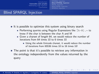 SPARQL/RDQL/SPARUL Injection