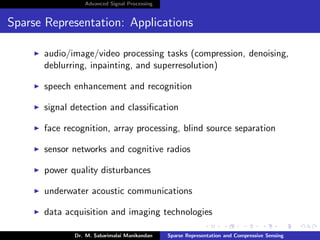 Sparse representation and compressive sensing | PDF