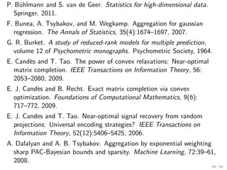 g∥ 
重複なし重複あり 
グループ内すべての変数が同時に0 になりやすい． 
より積極的にスパースにできる． 
応用例：ゲノムワイド相関解析 
16 / 56 
 