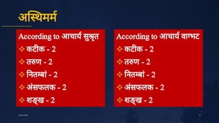 अ थमम





According to आचाय सु
ृ
त
कट क ­ 2
त ण ­ 2
नत बां
­ 2
अं
सफलक ­ 2
शङ्
ख ­ 2
21
July10,2020





According to आचाय वा भट
कट क ­ 2
त ण ­ 2
नत बां
­ 2
अं
सफलक ­ 2
शङ्
ख ­ 2
 