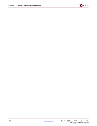 R

Chapter 17: DS2432 1-Wire SHA-1 EEPROM




130                                      www.xilinx.com   Spartan-3E Starter Kit Board User Guide
                                                                       UG230 (v1.0) March 9, 2006
 