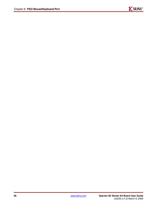 R

Chapter 8: PS/2 Mouse/Keyboard Port




66                                    www.xilinx.com   Spartan-3E Starter Kit Board User Guide
                                                                    UG230 (v1.0) March 9, 2006
 