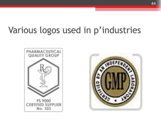 44




Various logos used in p’industries
 